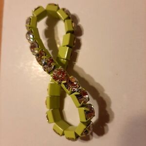 Chunky diamond elastic bracelet stretch